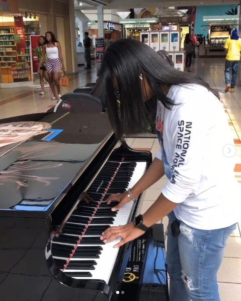 Public piano in Clayton County, Georgia, United States