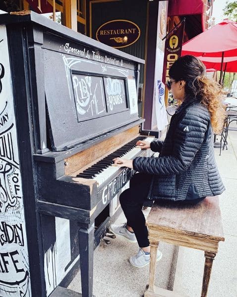 Public piano in Tioga County, Pennsylvania, United States