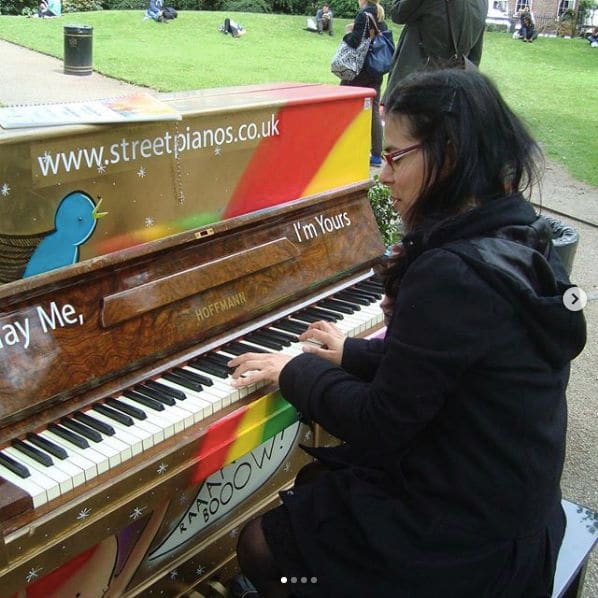 Public piano in Westminster, England, United Kingdom