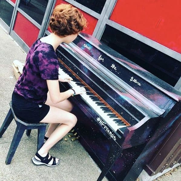 Public piano in Niagara Falls, New York, United States