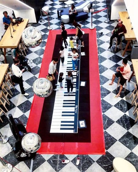 Public piano in Munich, Bavaria, Germany
