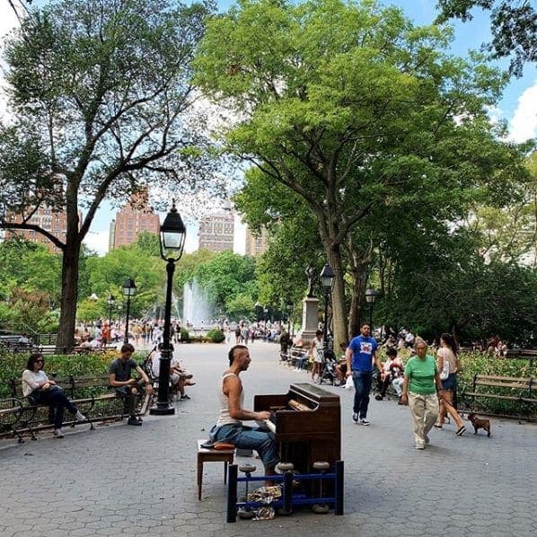Photo of Washington Square Park at Washington Square Fountain, Washington Square South, Washington Square Village, Manhattan Community Board 2, Manhattan, New York County, New…
