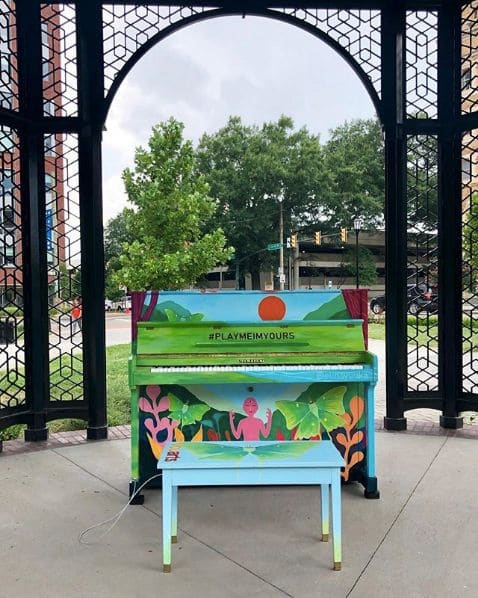 Public piano in Richmond, Virginia, United States