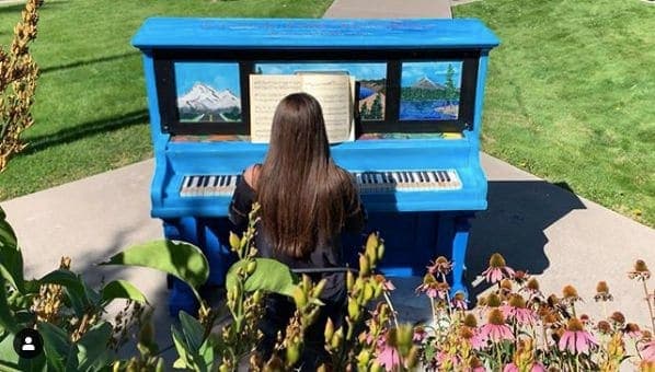 Photo of Klamath Falls, Oregon at EagleRidge High School, 677, South 7th Street, Klamath Falls, Klamath County, Oregon, 97601, United States. “I believe in using the entire piano…