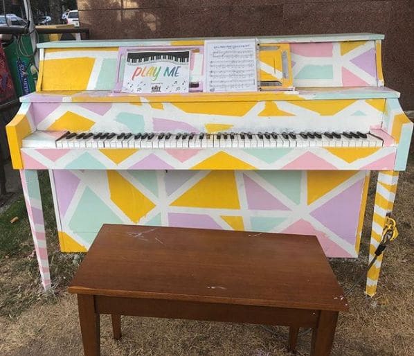 Public piano in Vancouver, British Columbia, Canada