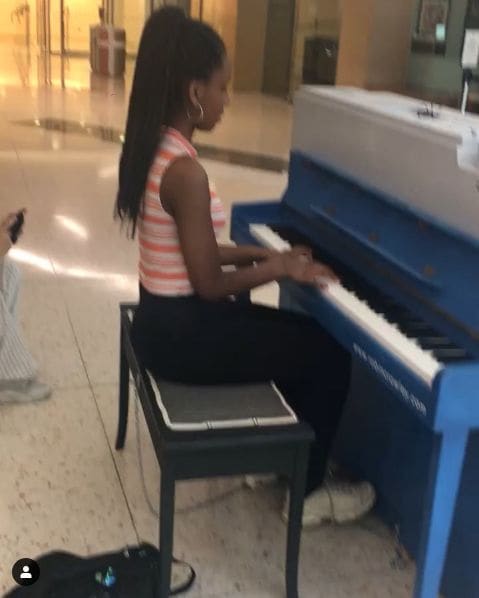 Public piano in London, England, United Kingdom
