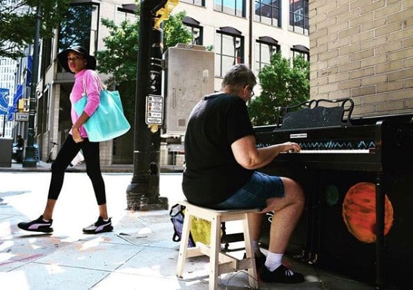 Public piano in Atlanta, Georgia, United States