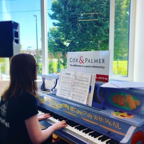 Public piano in St. John's, Newfoundland and Labrador, Canada