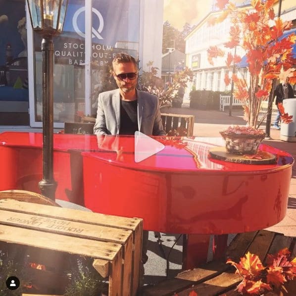 Public piano in Stockholm County, Sweden
