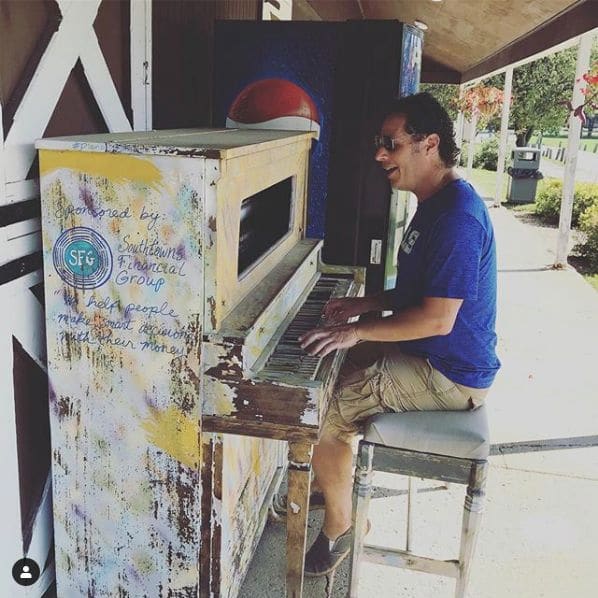 Public piano in Erie, New York, United States