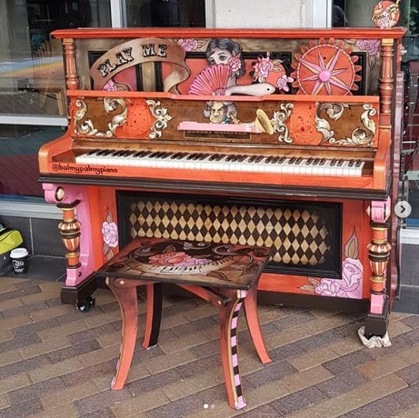 Public piano in Palmerston North, New Zealand