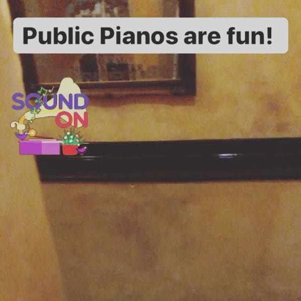 Public piano in Norwalk, Connecticut, United States