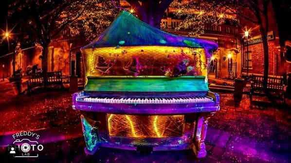 Public piano in Essex County, New Jersey, United States
