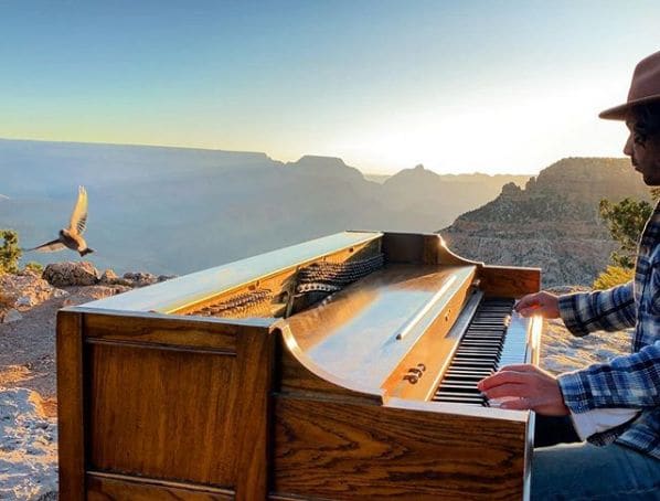 Public piano in Coconino County, Arizona, United States
