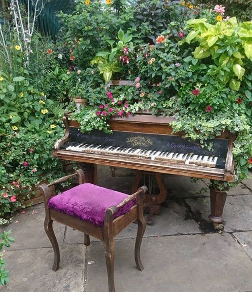 Public piano in Westminster, England, United Kingdom