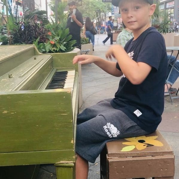 Public piano in Denver, Colorado, United States