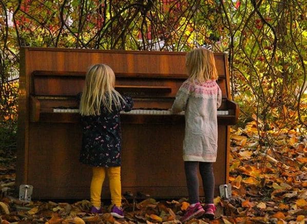 Public piano in Västra Götaland County, Sweden