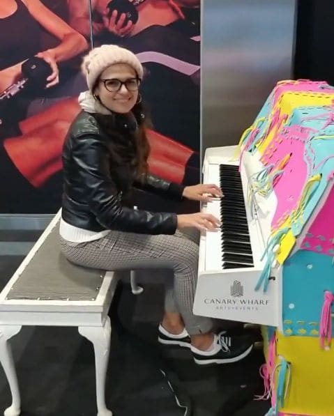 Public piano in London, England, United Kingdom