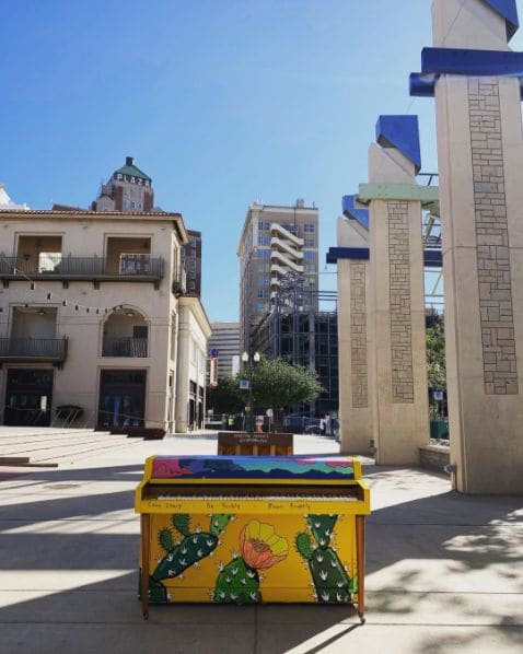 Public piano in El Paso, Texas, United States