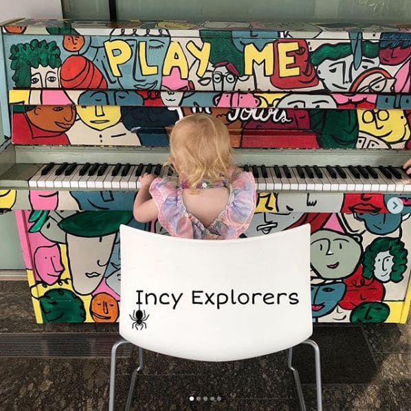 Public piano in Brisbane City, Queensland, Australia