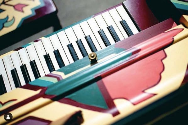 Public piano in Knoxville, Tennessee, United States