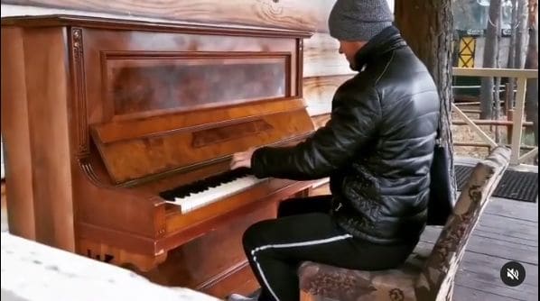 Public piano in Ryazan, Ryazan Oblast, Russia
