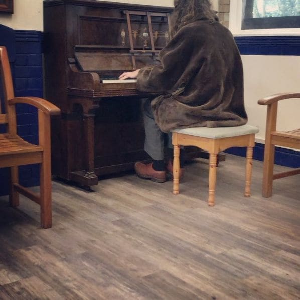 Public piano in Calderdale, England, United Kingdom