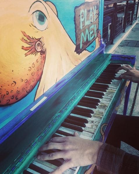 Public piano in Oktibbeha County, Mississippi, United States
