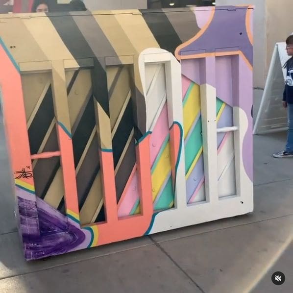 Public piano in El Paso, Texas, United States