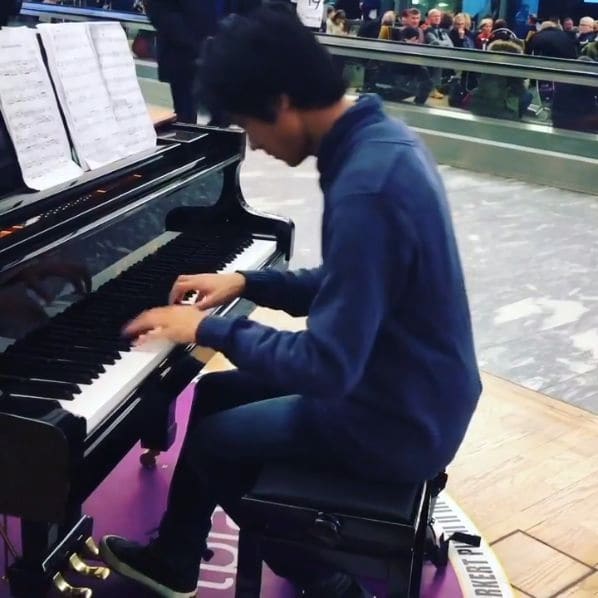 Public piano in Viken, Norway
