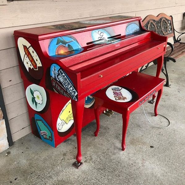 Public piano in Cobb County, Georgia, United States