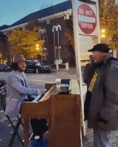 Public piano in Portsmouth, New Hampshire, United States