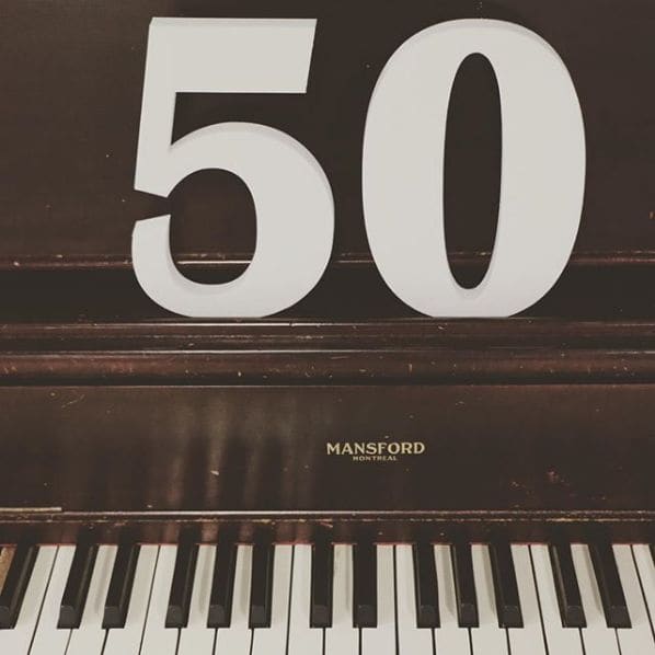 Public piano in Laval, Quebec, Canada