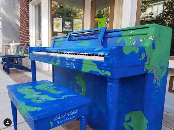 Public piano in Huntsville, Alabama, United States