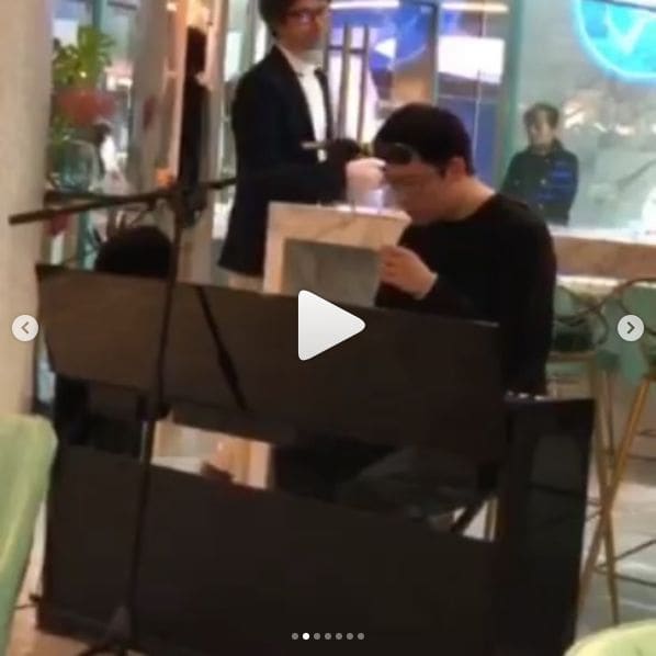 Public piano in Hongkou District, China
