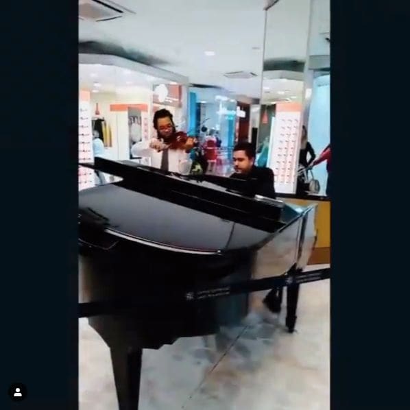 Public piano in São Paulo, São Paulo, Brazil
