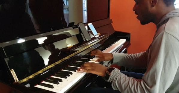 Public piano in Marseille, Provence-Alpes-Côte d'Azur, France