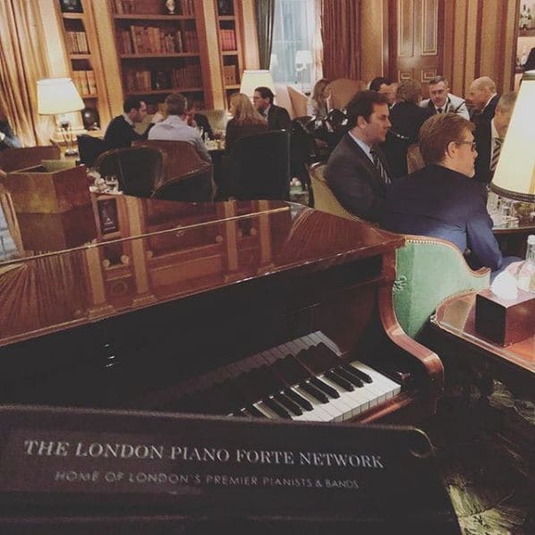 Public piano in Westminster, England, United Kingdom