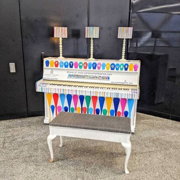Public piano in London, England, United Kingdom