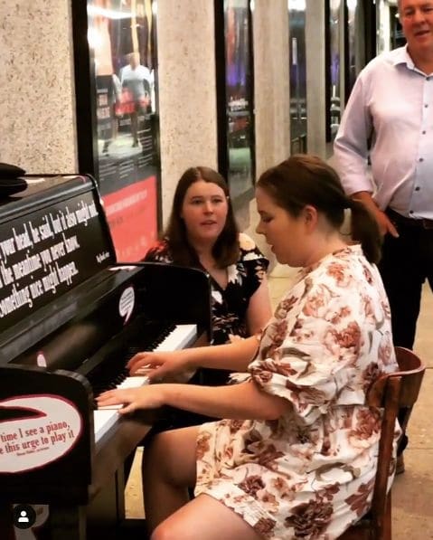Public piano in Brisbane City, Queensland, Australia