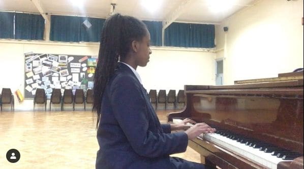 Public piano in London, England, United Kingdom