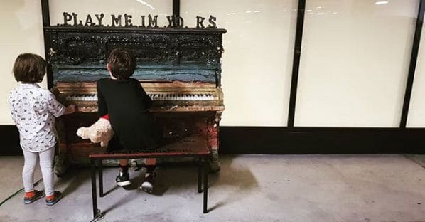 Public piano in Melbourne, Victoria, Australia