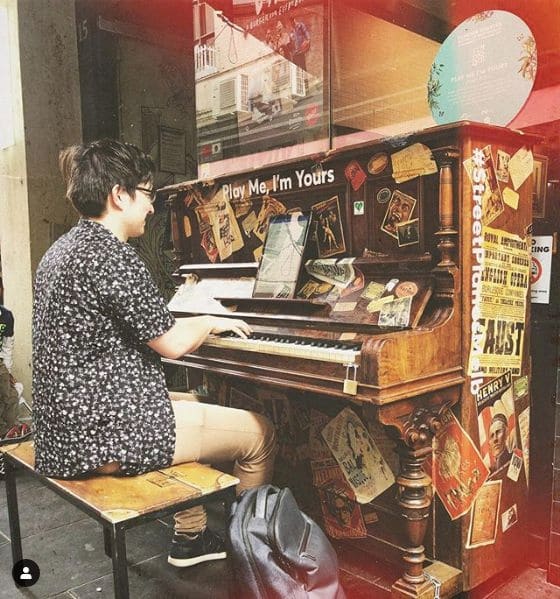 Public piano in Melbourne, Victoria, Australia