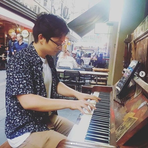 Public piano in Melbourne, Victoria, Australia