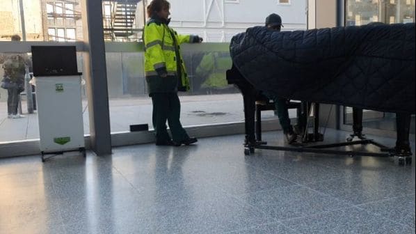 Public piano in London, England, United Kingdom