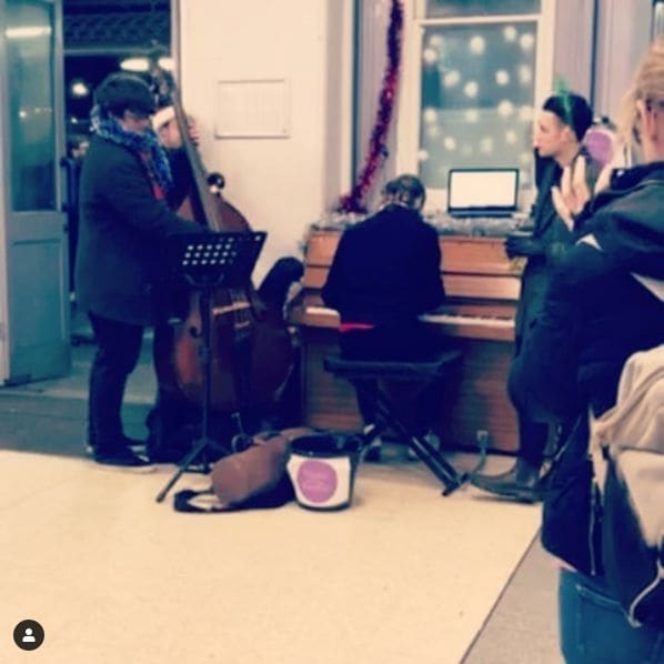 Public piano in London, England, United Kingdom