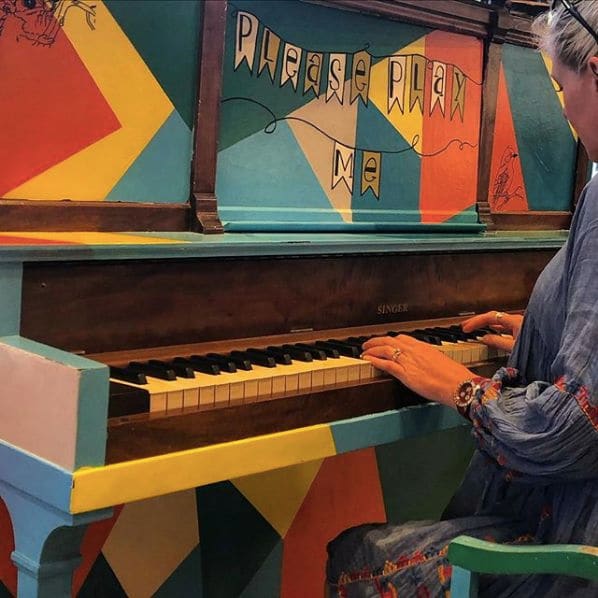 Public piano in Ambergate, Western Australia, Australia
