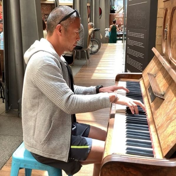 Public piano in Melbourne, Victoria, Australia