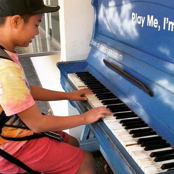 Public piano in Melbourne, Victoria, Australia