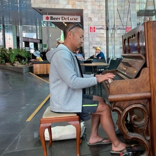 Public piano in Melbourne, Victoria, Australia